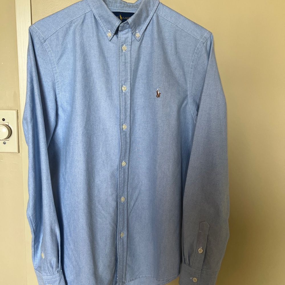 Polo by Ralph Lauren Men's Sky Blue Button-Down Oxford Shirt